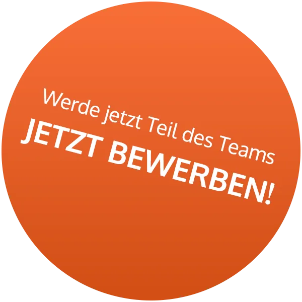 Werde jetzt Teil des Teams - Jetzt bewerben!